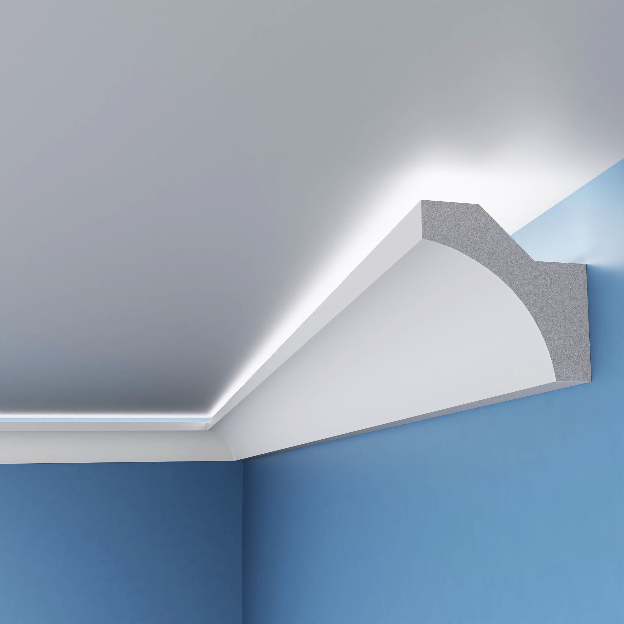 Polystyrene Weatherproof Fixture Led Polystyrene Coving for LED BFS12 Lightweight XPS