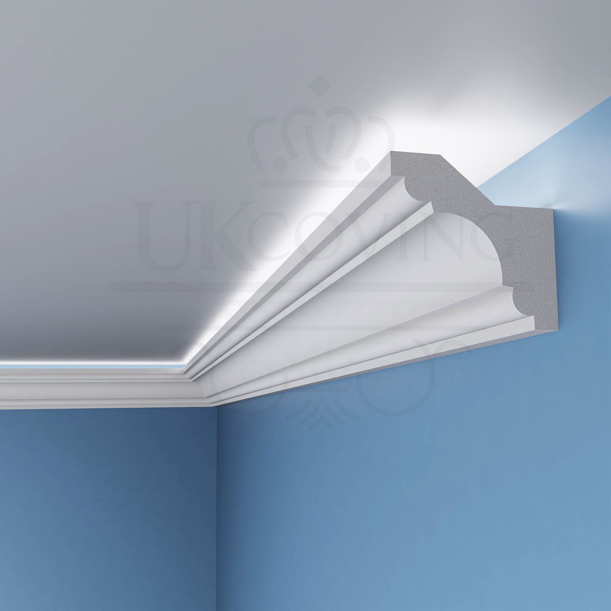 Polystyrene Weatherproof Fixture Led Polystyrene Coving for LED BFS2 Lightweight XPS