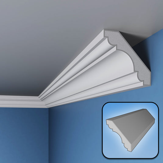 Plaster Coated Ceiling Coving FSH7 80mm x 80mm
