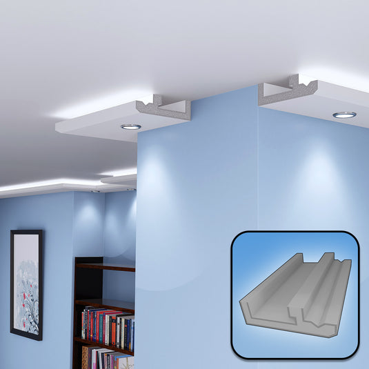 Plaster Coated Coving for LED LU4HA 200mm x 60mm