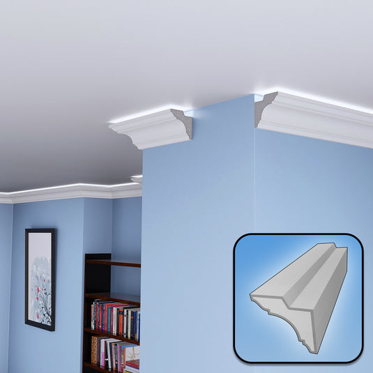 Plaster Coated Coving for LED SH12 90mm x 90mm