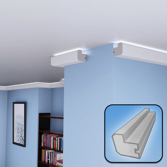 Plaster Coated Coving for Led SH8 80mm x 80mm